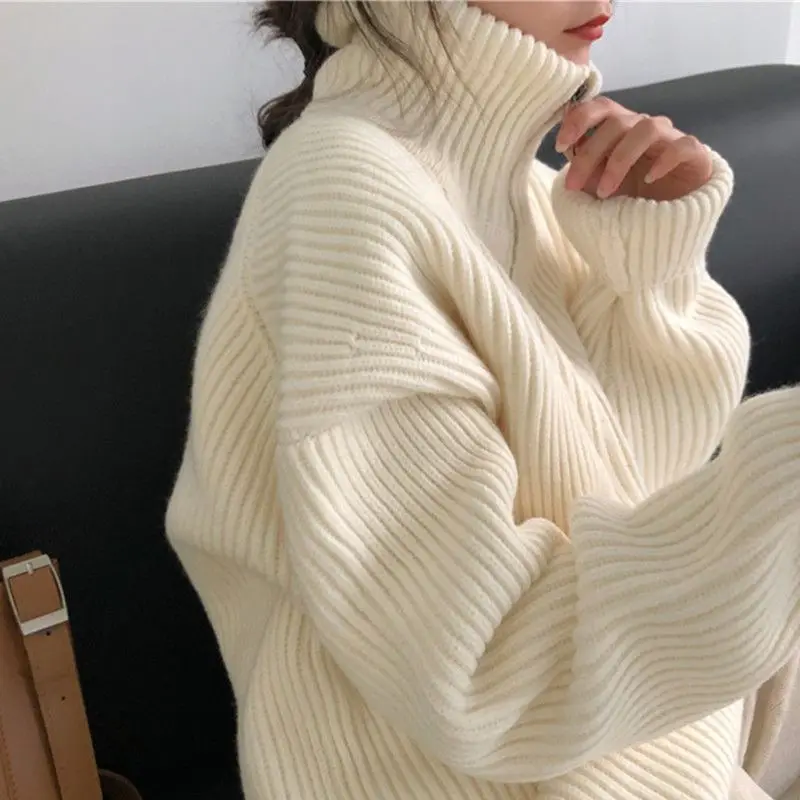 Half Zip High Neck Pullover Sweater for Women 2023 Autumn/Winter Korean Version Loose Long Sleeve Versatile Pullover Female
Half Zip High Neck Pullover Sweater for Women 2023 Autumn/Winter Korean Version Loose Long Sleeve Versatile Pullover Female