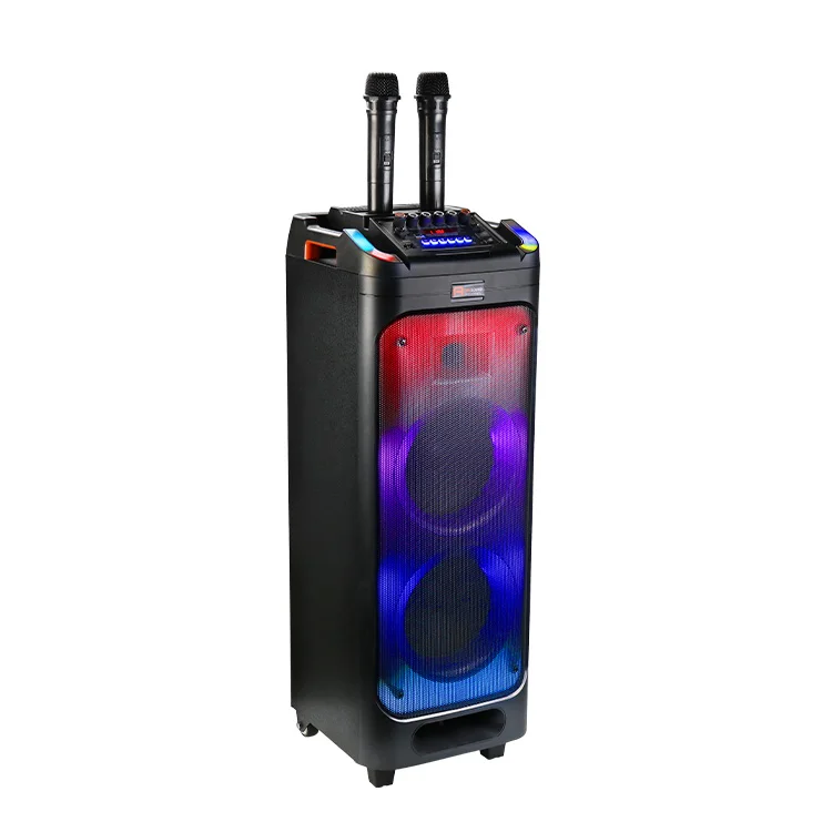 Accept Custom Flaming Lamp Double 10 Inch Boombox Blue tooth Deep Bass Party Karaoke Speaker With Screen
Accept Custom Flaming Lamp Double 10 Inch Boombox Blue tooth Deep Bass Party Karaoke Speaker With Screen