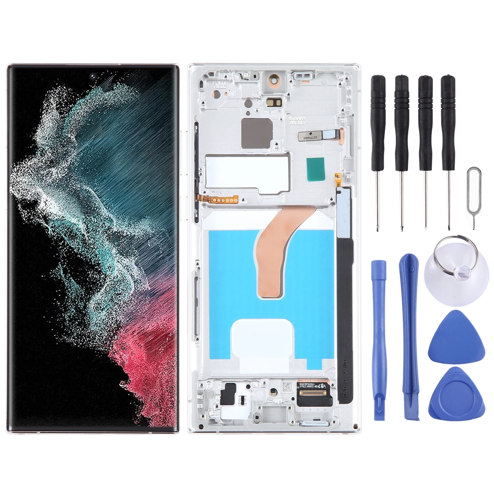 

6.78 inch OLED LCD Screen for Samsung Galaxy S22 Ultra 5G SM-S908B EU Edition Digitizer Full Assembly with Frame Display Repair