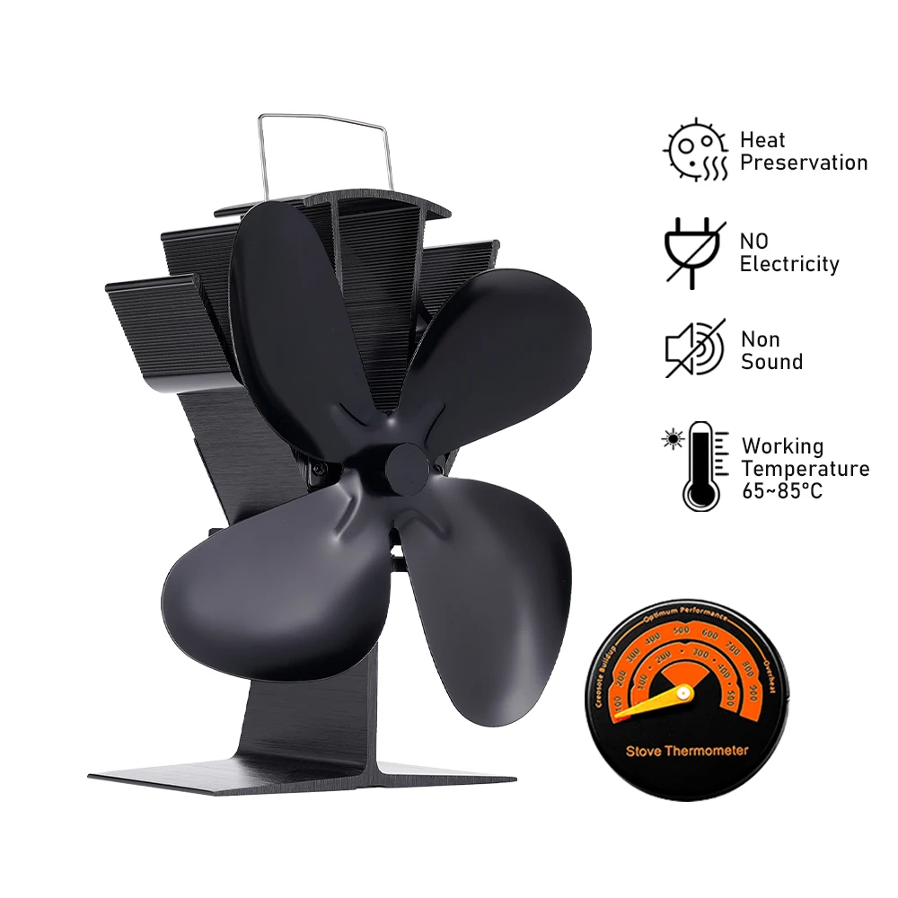 Fireplace Fan 4-leaf Hot Air Stove Environmentally Quiet Friendly Fan Efficient Heat Distribution In Households
Fireplace Fan 4-leaf Hot Air Stove Environmentally Quiet Friendly Fan Efficient Heat Distribution In Households