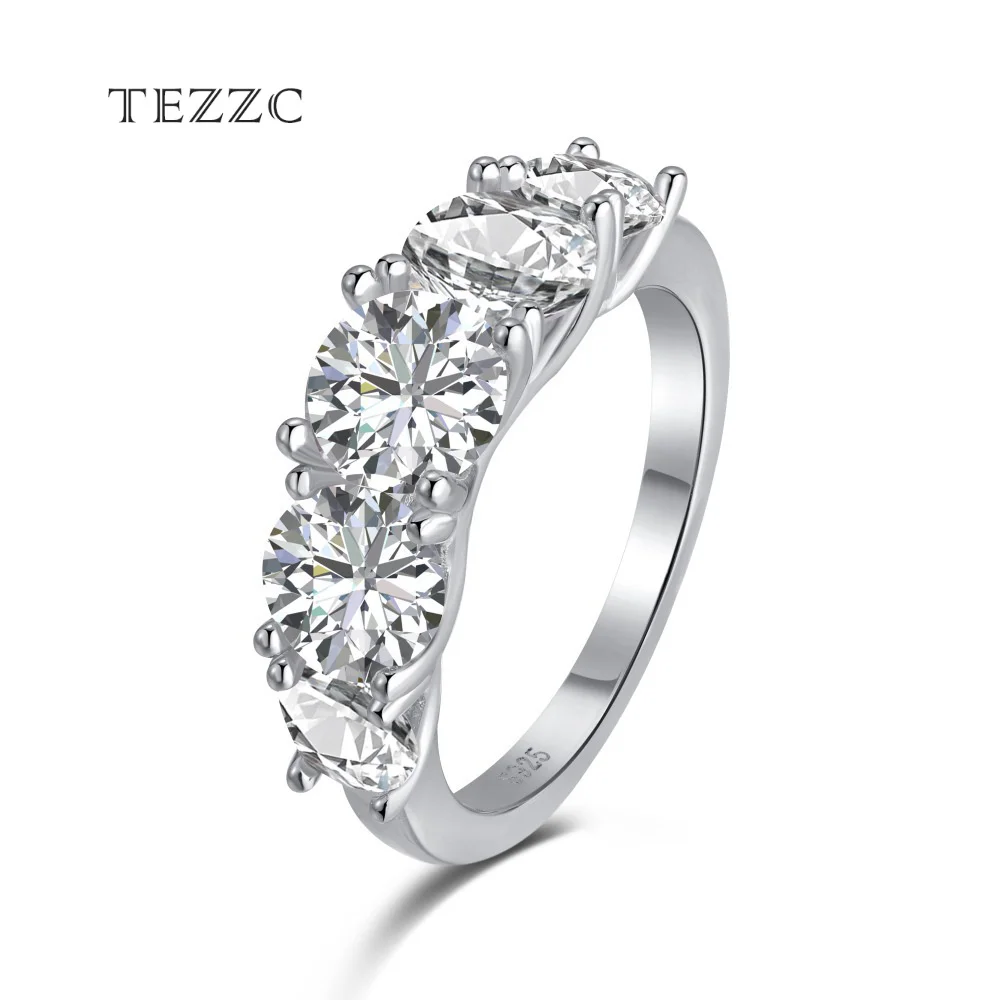 Tezzc GRA Certified 3.6CT Moissanite Ring for Women 925 Sterling Sliver Sparkling Diamond Engagement Wedding Band Fine Jewelry
Tezzc GRA Certified 3.6CT Moissanite Ring for Women 925 Sterling Sliver Sparkling Diamond Engagement Wedding Band Fine Jewelry