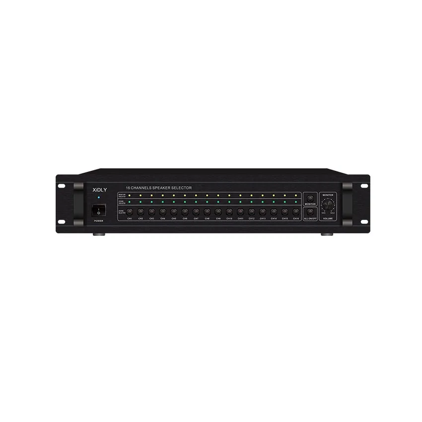 16 Zone Speaker Selector PA Peripheral Equipment Multi Channel Power Sequencer for pa system
16 Zone Speaker Selector PA Peripheral Equipment Multi Channel Power Sequencer for pa system