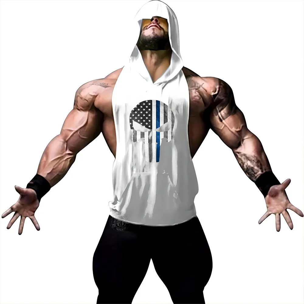2024 new casual fashion vest gym fitness exercise sleeveless shirt vest four seasons clothing men's hooded vest sports wind tops
2024 new casual fashion vest gym fitness exercise sleeveless shirt vest four seasons clothing men's hooded vest sports wind tops