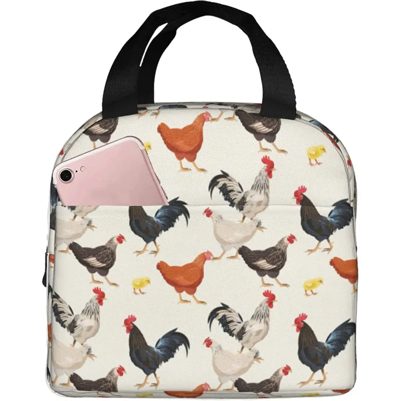 Teen With Chicken Insulated Lunch Box Cooler Thermal Waterproof Reusable Tote Bag For Hiking Picnic
Teen With Chicken Insulated Lunch Box Cooler Thermal Waterproof Reusable Tote Bag For Hiking Picnic