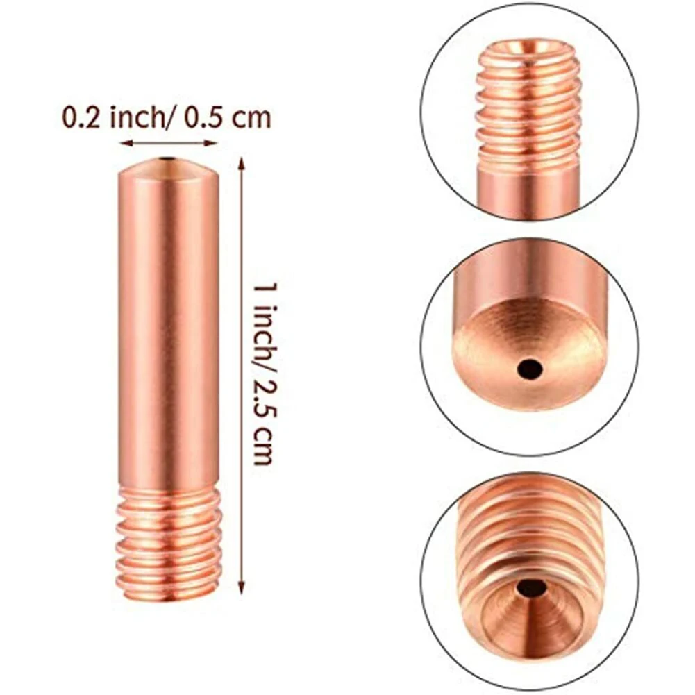 30pcs MIG Welding Contact Tip 0.035 Welder Nozzle Gas Diffuser Copper For Aluminum Wire Soldering Welding Equipment Accessories
30pcs MIG Welding Contact Tip 0.035 Welder Nozzle Gas Diffuser Copper For Aluminum Wire Soldering Welding Equipment Accessories
