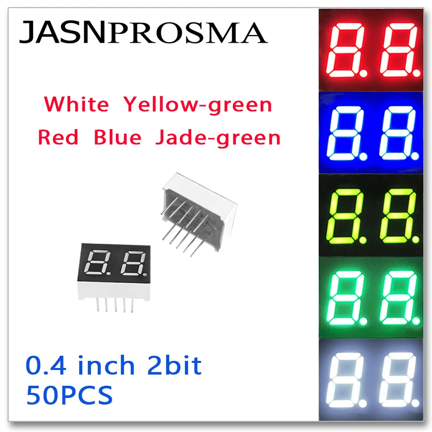 JASNPROSMA 50 шт. 0,4 дюйма 2 бит цифры трубки красный синий белый нефрит желтый зеленый фотодисплей 0,4 дюйма 7 сегментов
JASNPROSMA 50 шт. 0,4 дюйма 2 бит цифры трубки красный синий белый нефрит желтый зеленый фотодисплей 0,4 дюйма 7 сегментов