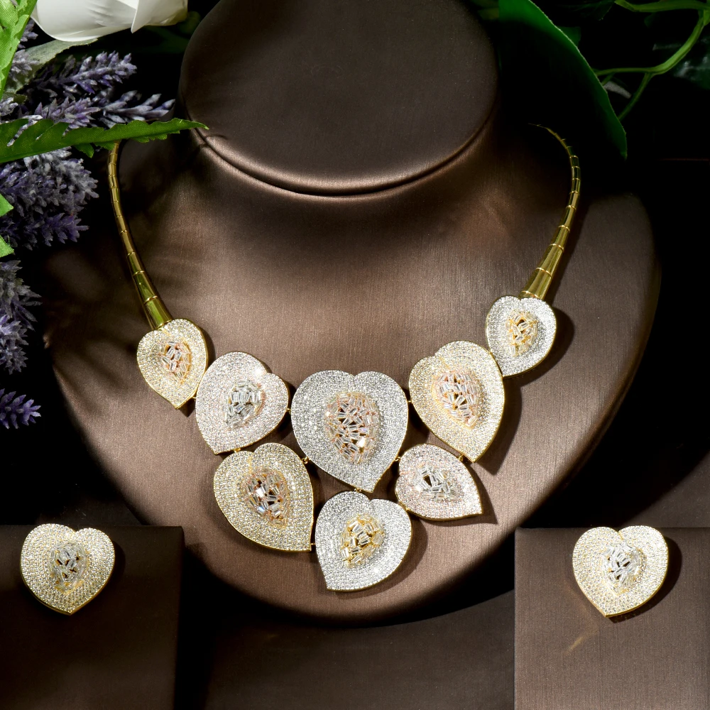 Fashion Charm Big Leaf Shape Dubai Gold Necklace Earring Jewelry Sets Wedding Bridal Jewelry Set Accessories bijoux N-1732
Fashion Charm Big Leaf Shape Dubai Gold Necklace Earring Jewelry Sets Wedding Bridal Jewelry Set Accessories bijoux N-1732
