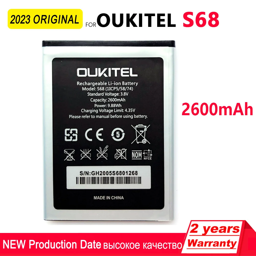 

100% Genuine NEW Original 2600mAh Battery For OUKITEL S68 / C16 Pro Mobile Phone In Stock High Quality Batteria+Tracking Number