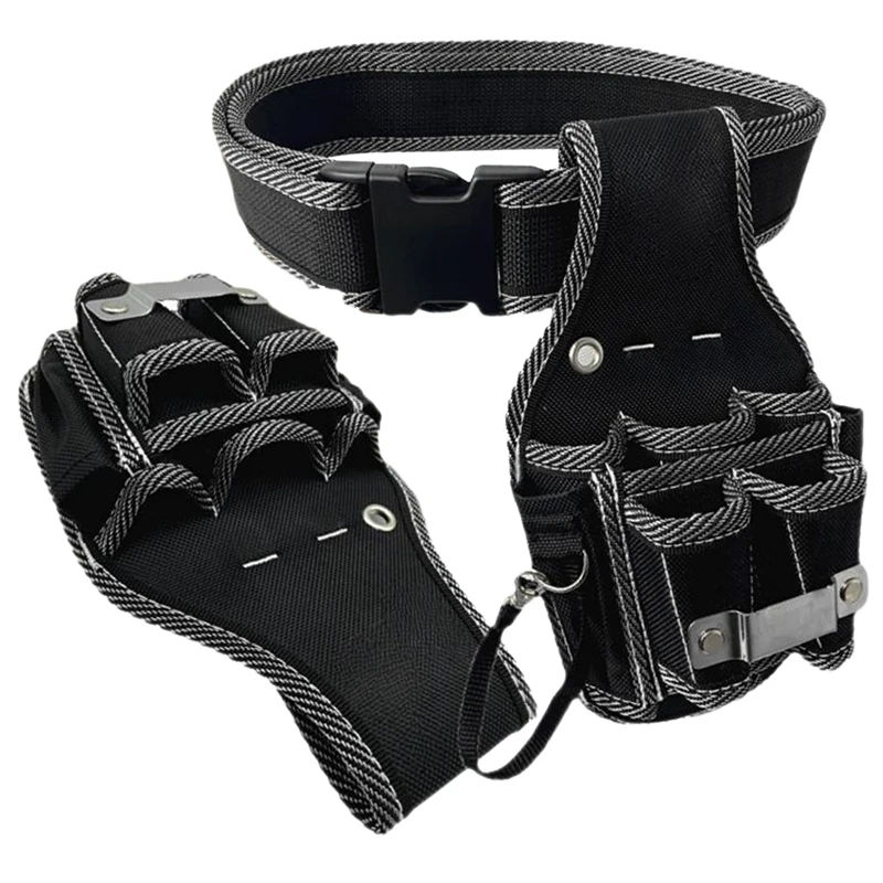 Canvas Tool Bag Accessories Carpentry Waist Bag Small Black Oxford Cloth Electrician Bag Hardware Tool Waist Bag Belt
Canvas Tool Bag Accessories Carpentry Waist Bag Small Black Oxford Cloth Electrician Bag Hardware Tool Waist Bag Belt