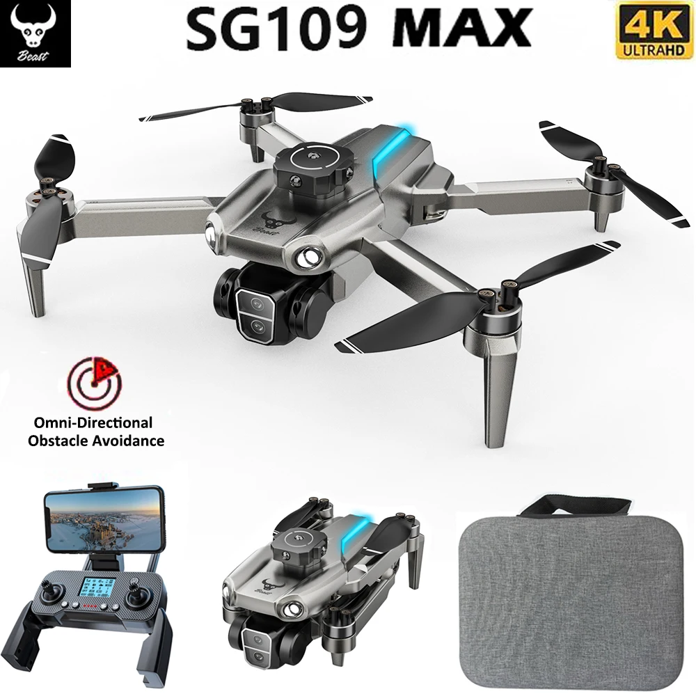 

SG109 MAX Drone 4K Profesional HD Camera Obstacle Avoidance Aerial Photography Brushless Motor Foldable Quadcopter Toys For Kids