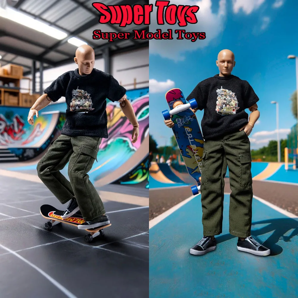 

In Stock DID SF80004 1/12 Scale Male Soldier Skateboarding Youth 20th Anniversary T-shirt Full Set 6-inch Action Figure Model