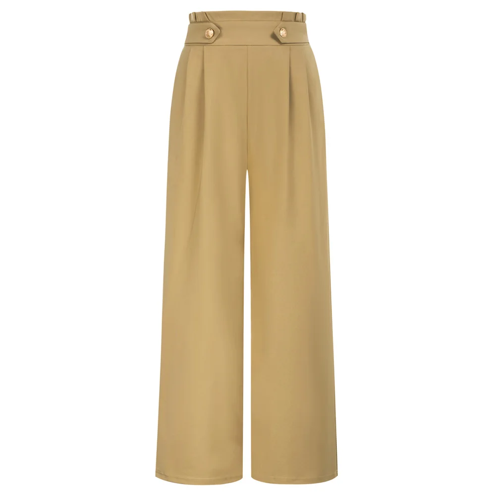 BP Women Vintage Straight-Leg Pants Elastic High Waist Ankle Length Trousers Korean Style Temperament trousers
BP Women Vintage Straight-Leg Pants Elastic High Waist Ankle Length Trousers Korean Style Temperament trousers