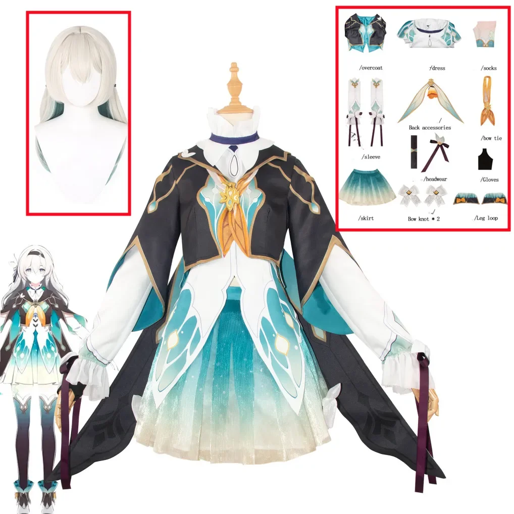 Game Honkai: Star Rail Doujin Firefly Cosplay Costume Wig Firefly Women Girls Halloween Cos Clothes Party Suit Firefly Dress
Game Honkai: Star Rail Doujin Firefly Cosplay Costume Wig Firefly Women Girls Halloween Cos Clothes Party Suit Firefly Dress