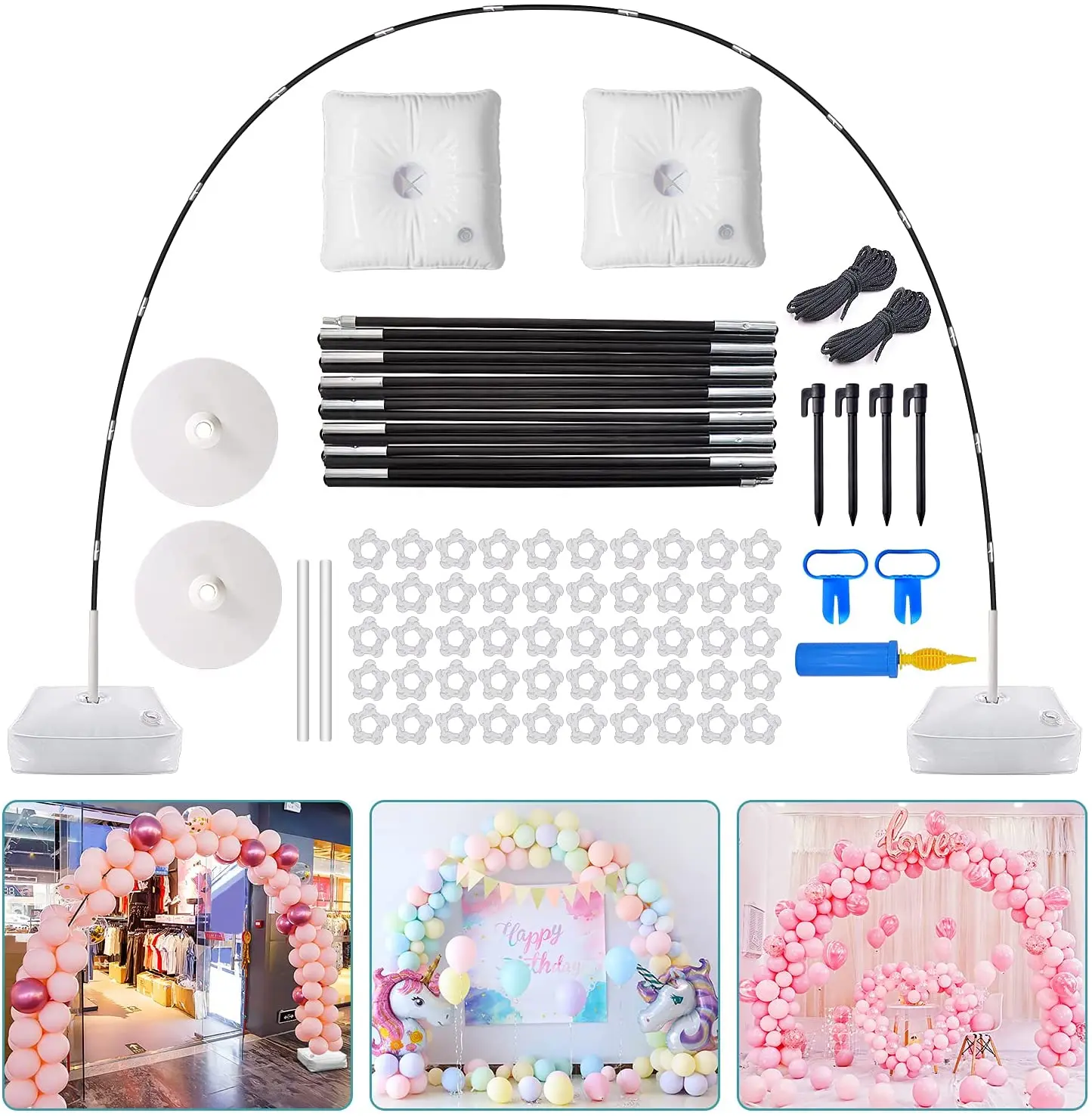 Balloon Arch Kits Frame Happy Birthday Party Decoration Kids Wedding Birthday Balloon Column Stand Support Baby Shower
Balloon Arch Kits Frame Happy Birthday Party Decoration Kids Wedding Birthday Balloon Column Stand Support Baby Shower
