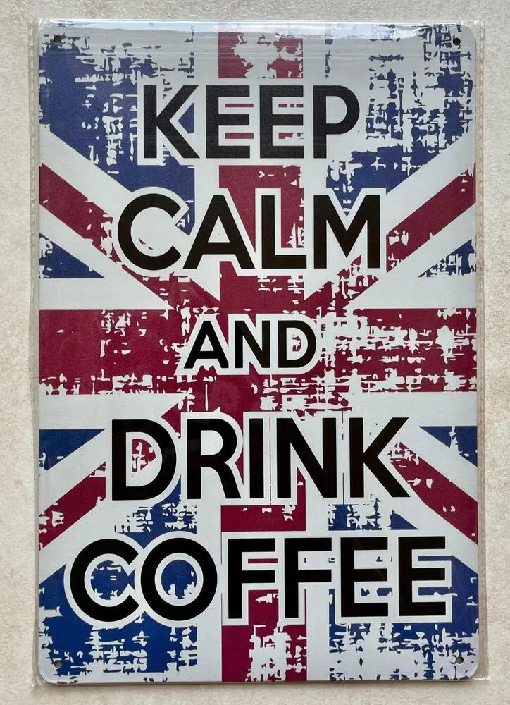 KEEP CALM AND DRINK COFFEE METAL SIGN BAR MAN CAVE PUB GIFT HOME CAFE 20x30cm
KEEP CALM AND DRINK COFFEE METAL SIGN BAR MAN CAVE PUB GIFT HOME CAFE 20x30cm