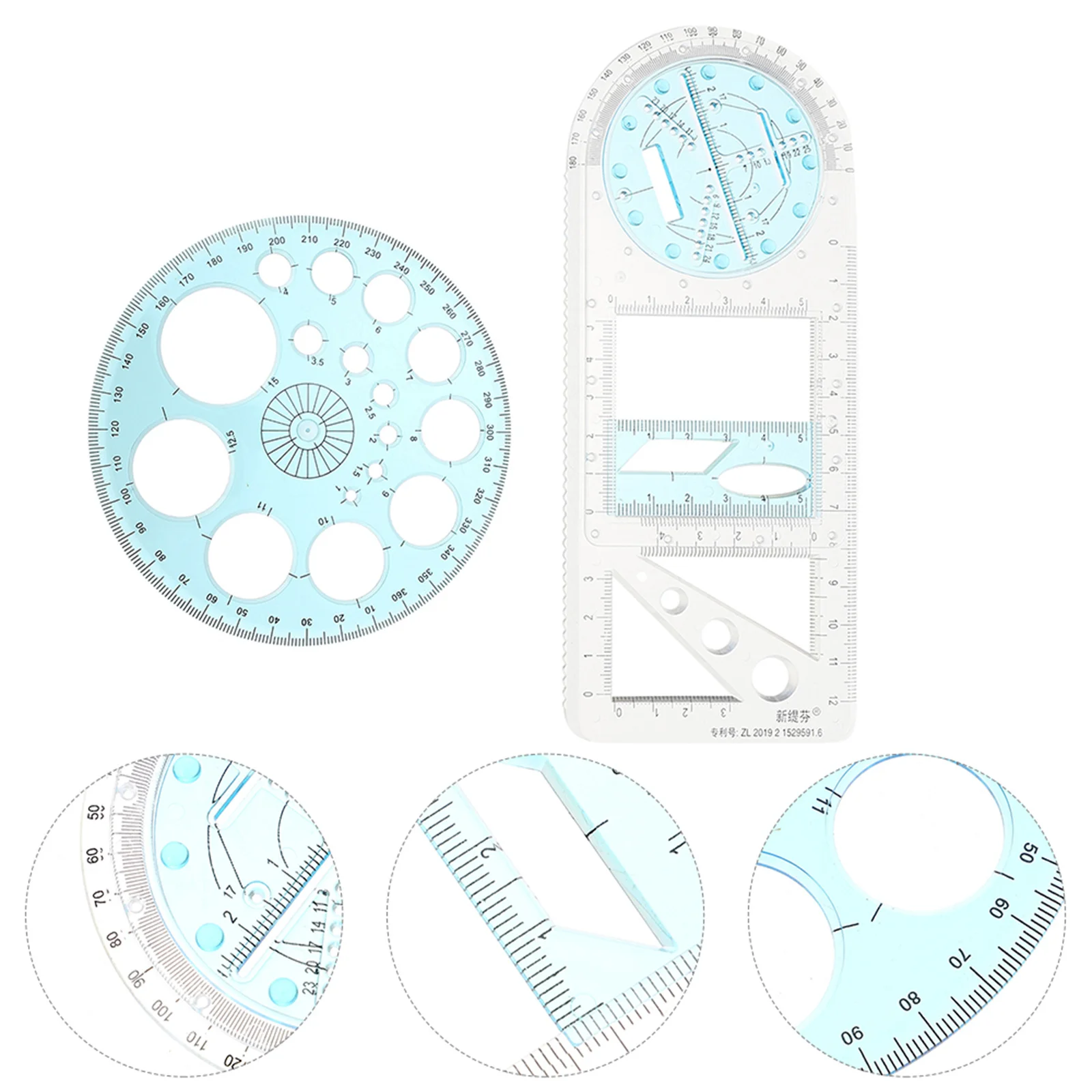 2 Pcs Drawing Ruler Students Rulers Multipurpose Geometric Supplies Plastic Creative Templates Stencils
2 Pcs Drawing Ruler Students Rulers Multipurpose Geometric Supplies Plastic Creative Templates Stencils