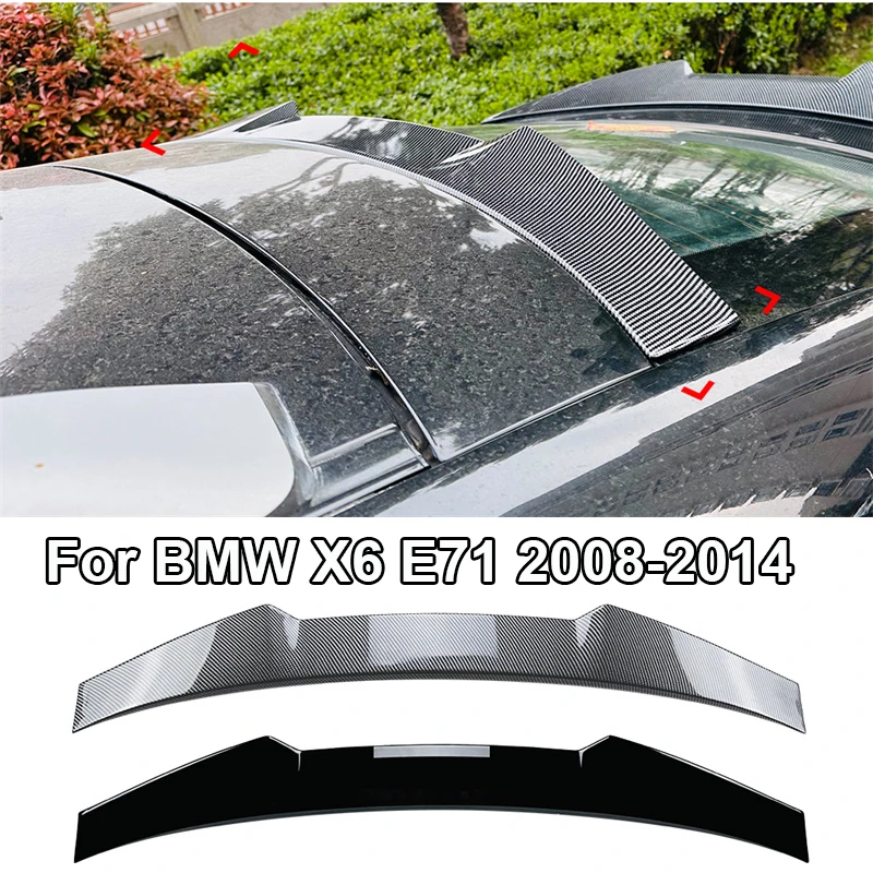 

Rear roof Trunk top Spoiler Wing ABS Tail Trunk Lip Body Kit Tuning For BMW X6 E71 2008-2014 Tail Tailgate Splitter Lip Spoilers