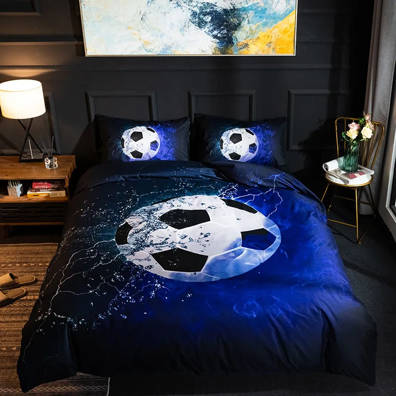 Aggcual Ball Printing Quilt Cover King Size Football Basketball Sports Bedding Set Double Single Home Textile be02
Aggcual Ball Printing Quilt Cover King Size Football Basketball Sports Bedding Set Double Single Home Textile be02