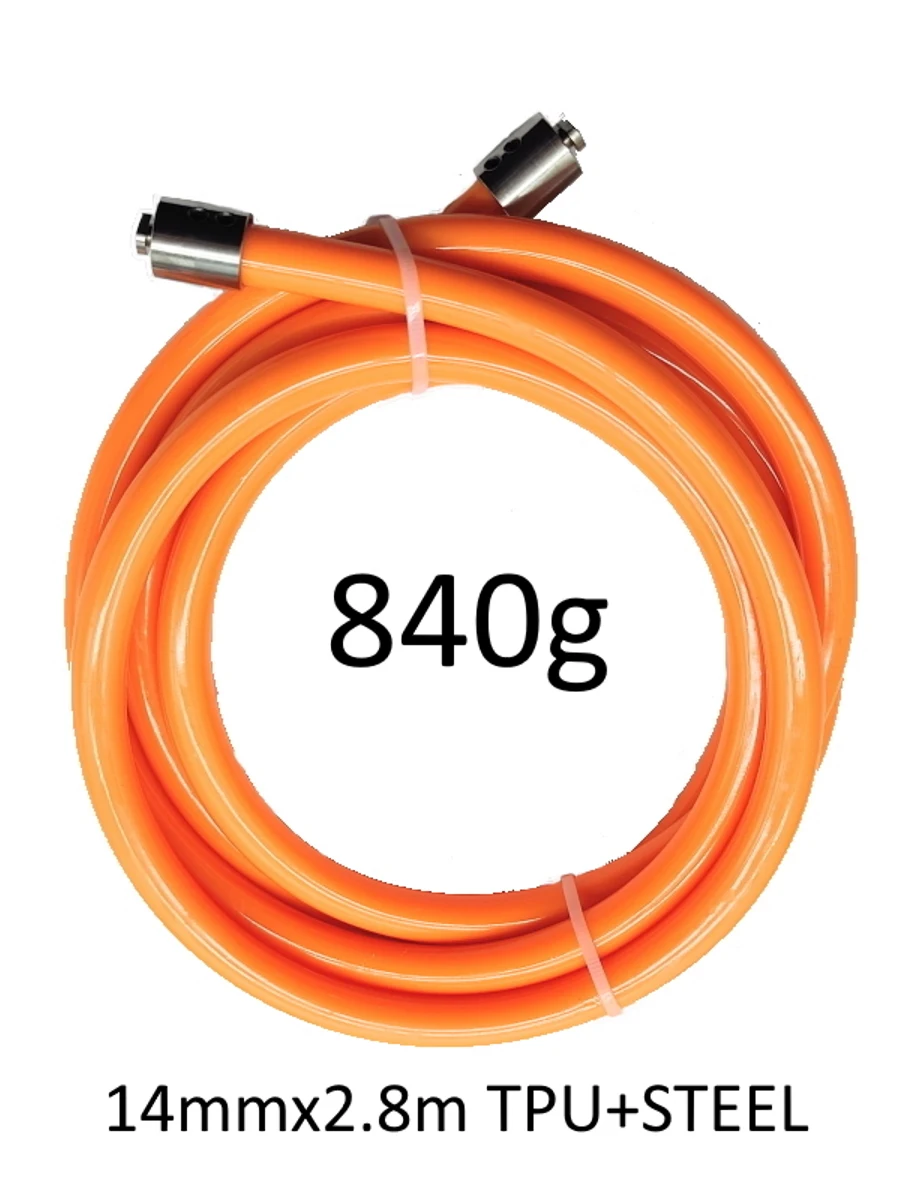 14mmx2.8m 840g orange TPU coated steel cord【ROPE WITH CLICK HEAD】Spare part heavy crossfit skipping skip rope connector
14mmx2.8m 840g orange TPU coated steel cord【ROPE WITH CLICK HEAD】Spare part heavy crossfit skipping skip rope connector