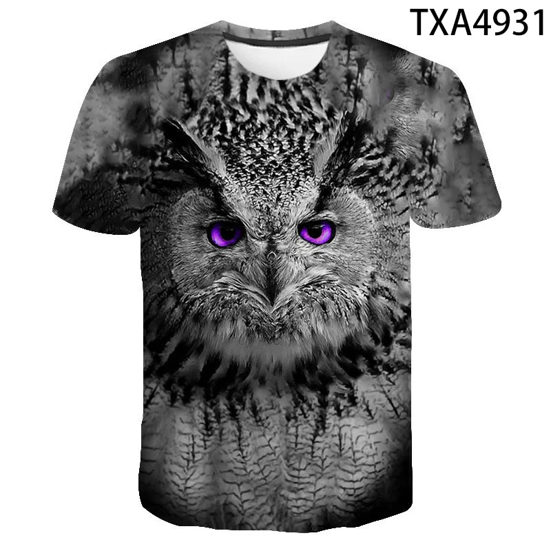 2020 New Summer Printed 3D T-shirt Owl Men Women Children Summer Cool Tee Tops Male Streetwear Cool T Shirt Boy girl Kids
2020 New Summer Printed 3D T-shirt Owl Men Women Children Summer Cool Tee Tops Male Streetwear Cool T Shirt Boy girl Kids