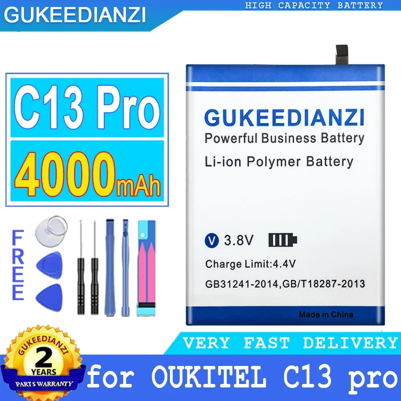 Запасная аккумуляторная батарея для смартфона OUKITEL C13 Pro S62 c13pro, 4000 мАч
Запасная аккумуляторная батарея для смартфона OUKITEL C13 Pro S62 c13pro, 4000 мАч