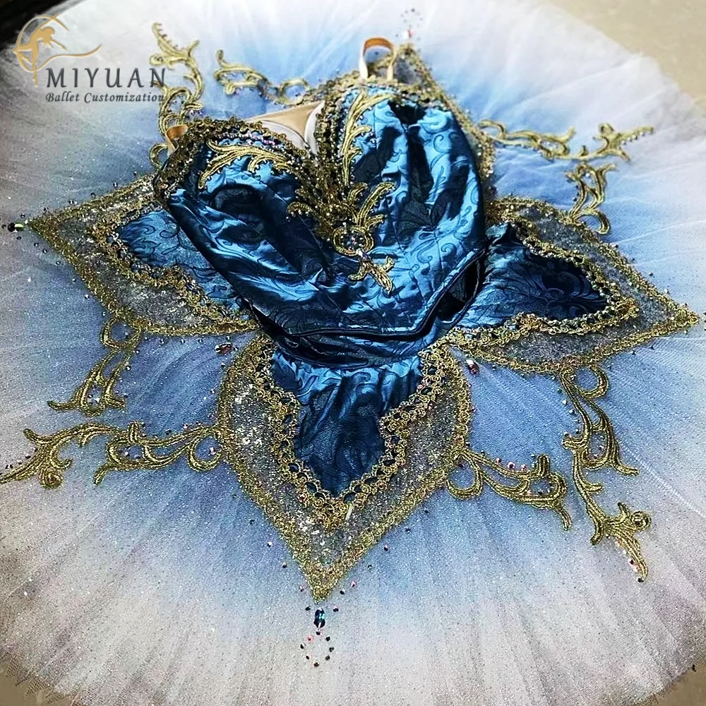 

Blue bird pirate and other role competition dance dress tailored adult children ballet professional split tutu performance disk