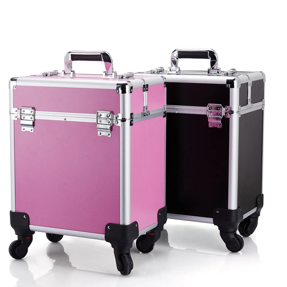 Hand-held large-capacity suitcase multi-layer cosmetics storage case Waterproof and fireproof trolley case
Hand-held large-capacity suitcase multi-layer cosmetics storage case Waterproof and fireproof trolley case