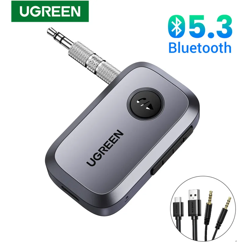 Bluetooth-аудиоприемник UGREEN, автомобильный адаптер, беспроводной автомобильный разъем 3,5 мм, микрофон, гарнитура Bluetooth 5,3, аксессуары для автомобиля, динамик
Bluetooth-аудиоприемник UGREEN, автомобильный адаптер, беспроводной автомобильный разъем 3,5 мм, микрофон, гарнитура Bluetooth 5,3, аксессуары для автомобиля, динамик