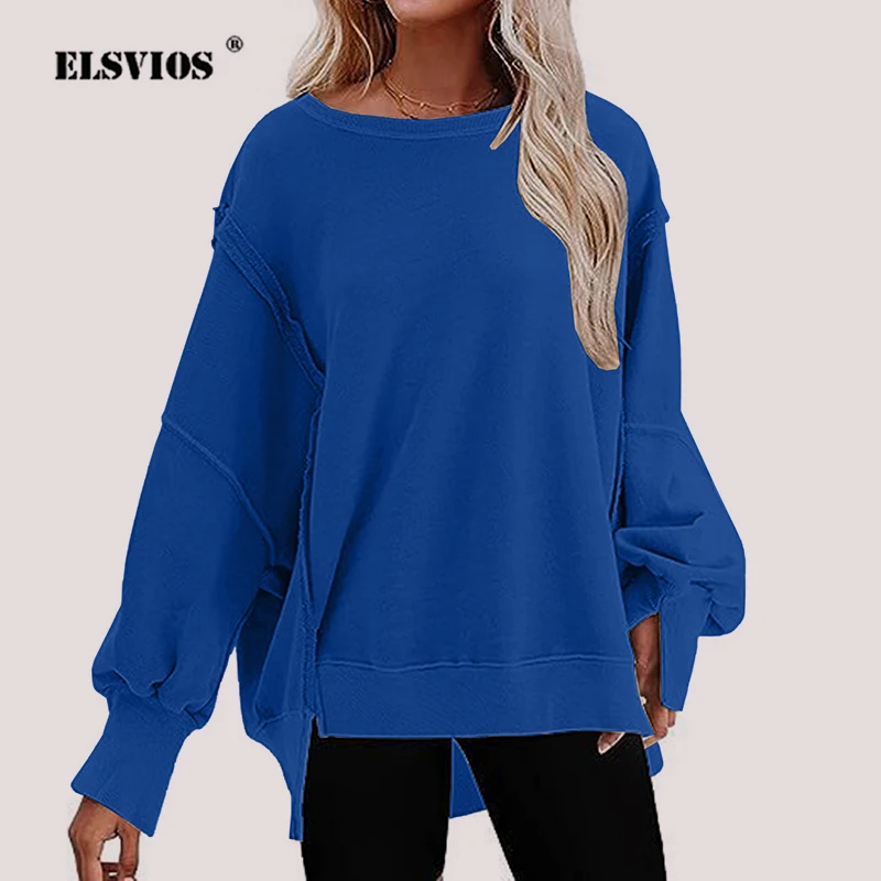 Casual Loose New Solid Color Sweatshirts Autumn Winter Female Long Sleeve O Neck Irregular Hem Fashion Party Pullovers For Women
Casual Loose New Solid Color Sweatshirts Autumn Winter Female Long Sleeve O Neck Irregular Hem Fashion Party Pullovers For Women
