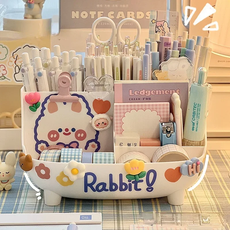 Настольный держатель для ручек Kawaii большой емкости, милый ящик для хранения канцелярских принадлежностей, креативный мультяшный держатель для карандашей, настольный органайзер Ins для девочек
Настольный держатель для ручек Kawaii большой емкости, милый ящик для хранения канцелярских принадлежностей, креативный мультяшный держатель для карандашей, настольный органайзер Ins для девочек