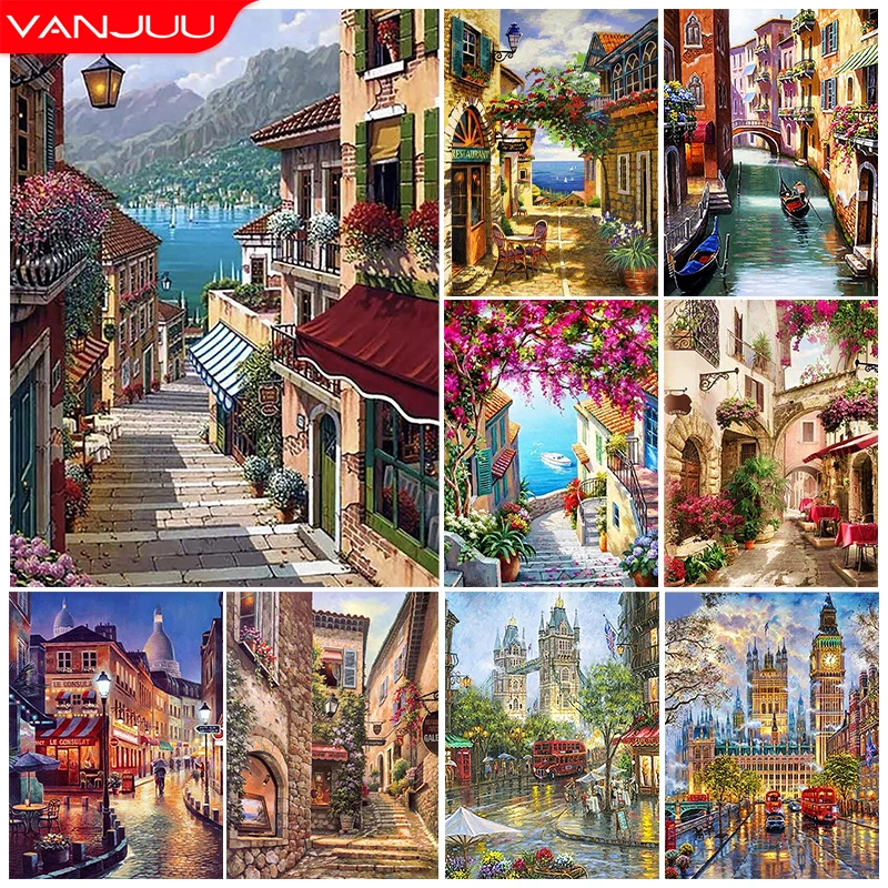 DIY Building Diamond Painting Kit 5D Street Diamond Mosaic Landscape Cross Diamond Embroidery Painting Home Decoration Gift
DIY Building Diamond Painting Kit 5D Street Diamond Mosaic Landscape Cross Diamond Embroidery Painting Home Decoration Gift