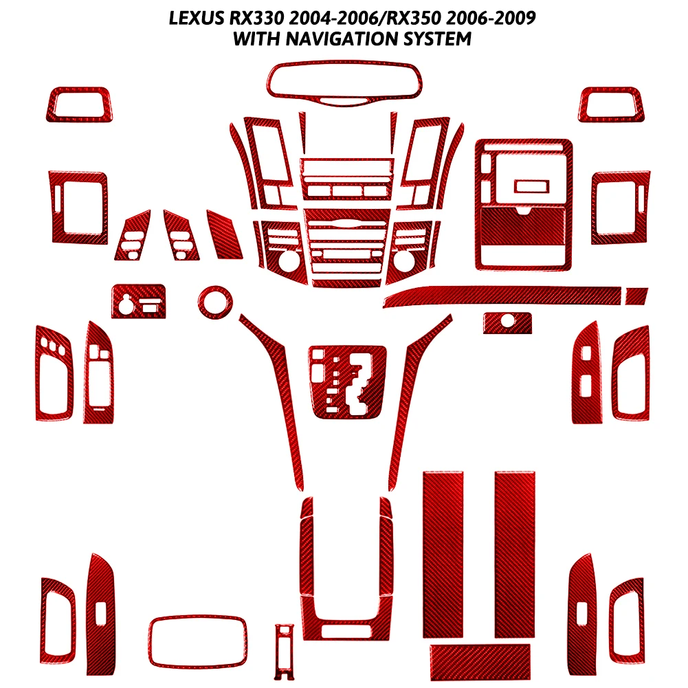 For LEXUS RX330 2004-2006/RX350 2006-2009 Accessories Car Interior Trim Strips Carbon Fiber Sticker Red
For LEXUS RX330 2004-2006/RX350 2006-2009 Accessories Car Interior Trim Strips Carbon Fiber Sticker Red