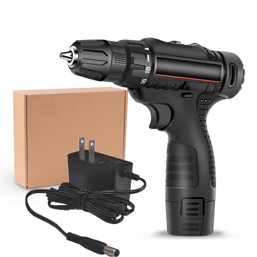 Cordless Electric Drill Screwdriver Power Tool 2 Speed Options Comfortable Handle Design Long lasting Battery 210*198mm
Cordless Electric Drill Screwdriver Power Tool 2 Speed Options Comfortable Handle Design Long lasting Battery 210*198mm