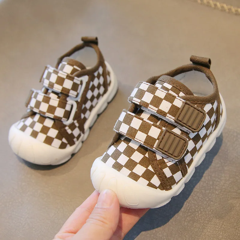 Spring Autumn Baby Girls Boys Canvas Shoes Outdoor Infant Toddler Shoes Comfortable Soft-soled Plaid Kids First Walkers Shoes 
Spring Autumn Baby Girls Boys Canvas Shoes Outdoor Infant Toddler Shoes Comfortable Soft-soled Plaid Kids First Walkers Shoes