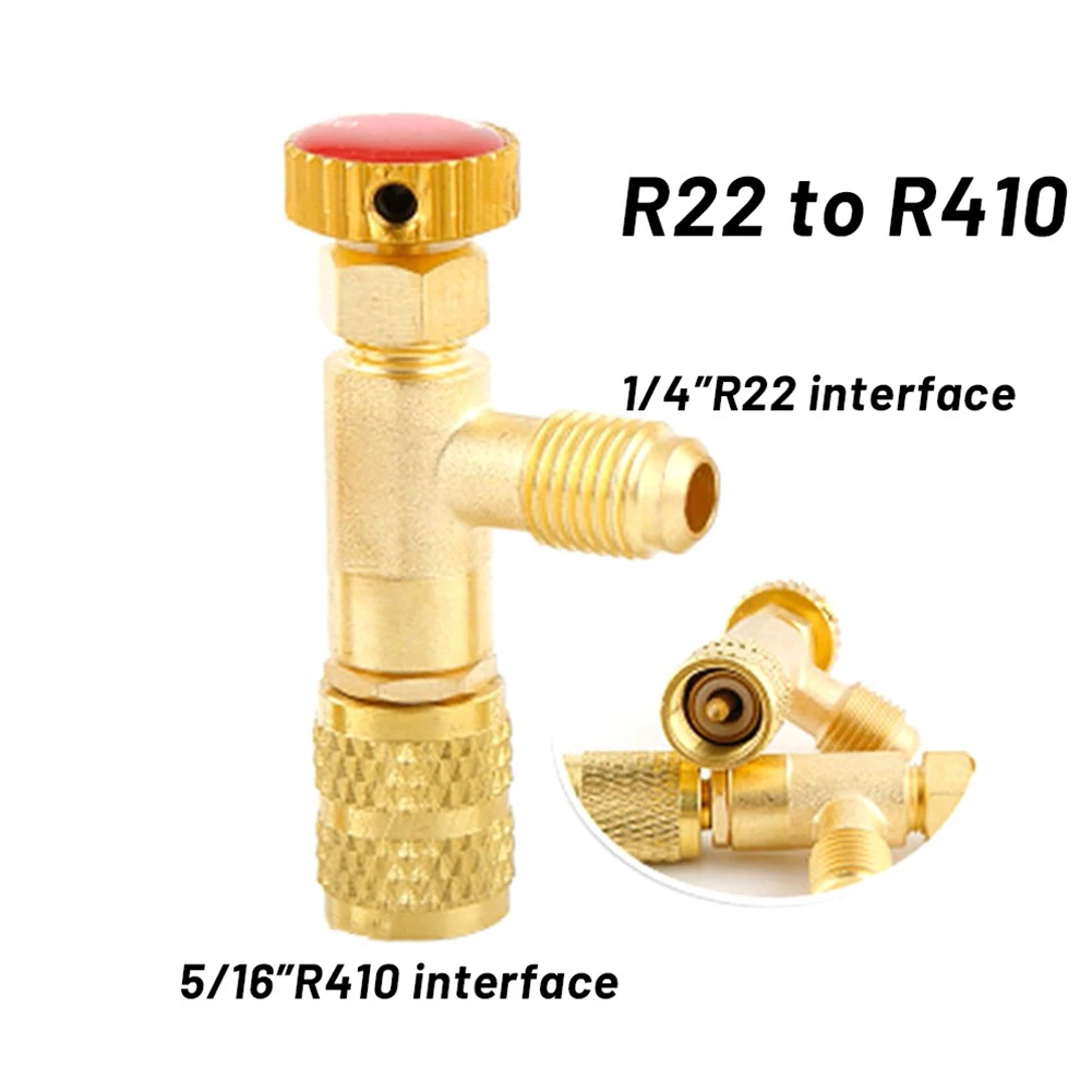 R410a R22 Refrigeration Tool Air Conditioning Safety Valve Adapter 1/4" 5/16" Inch Male/Famale Thread Charging Hose Valves
R410a R22 Refrigeration Tool Air Conditioning Safety Valve Adapter 1/4" 5/16" Inch Male/Famale Thread Charging Hose Valves