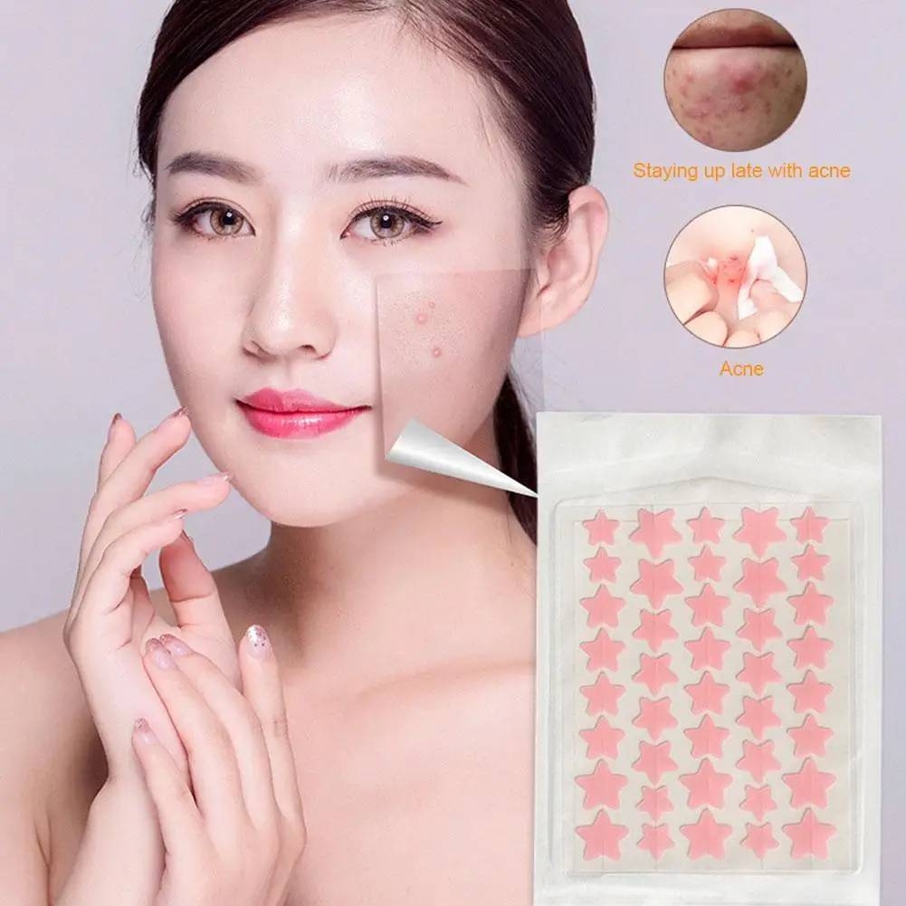 

Star Pimple Patch Acne Colorful Invisible Acne Removal Skin Care Stickers Y2K Originality Concealer Face Spot Beauty Makeup Tool