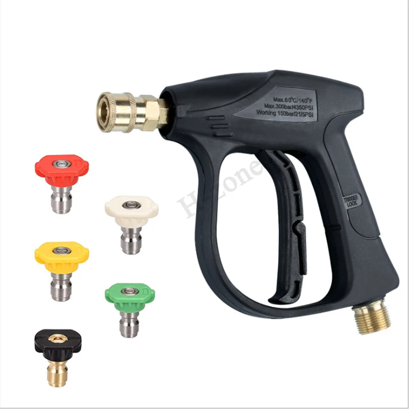 High pressure cleaning water gun 1/4 inch quick interface M22-14 household high pressure cleaning short gun 3000psi car tool
High pressure cleaning water gun 1/4 inch quick interface M22-14 household high pressure cleaning short gun 3000psi car tool