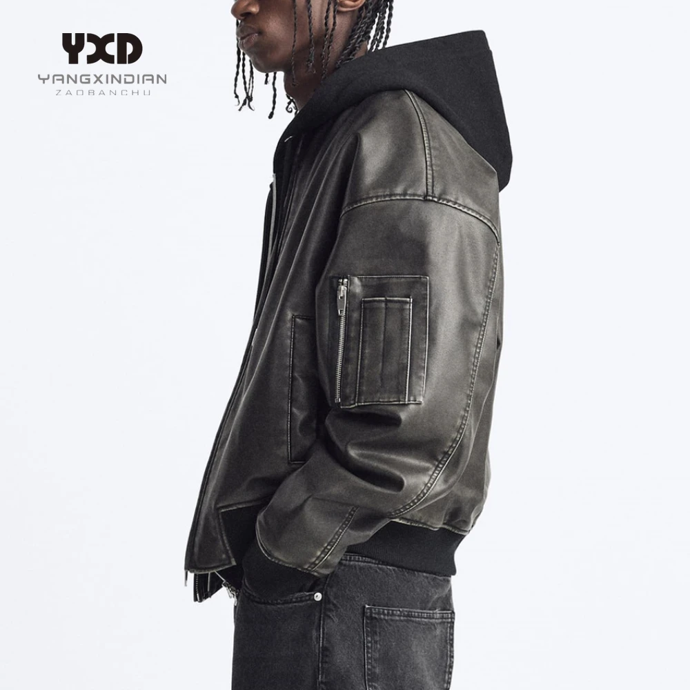 Autumn Winter Coats for Men Stand Collar Pu Leather Bomber Jacket Man New Zipper Short Jacket Vintage Streetwear Male Biker Tops
Autumn Winter Coats for Men Stand Collar Pu Leather Bomber Jacket Man New Zipper Short Jacket Vintage Streetwear Male Biker Tops