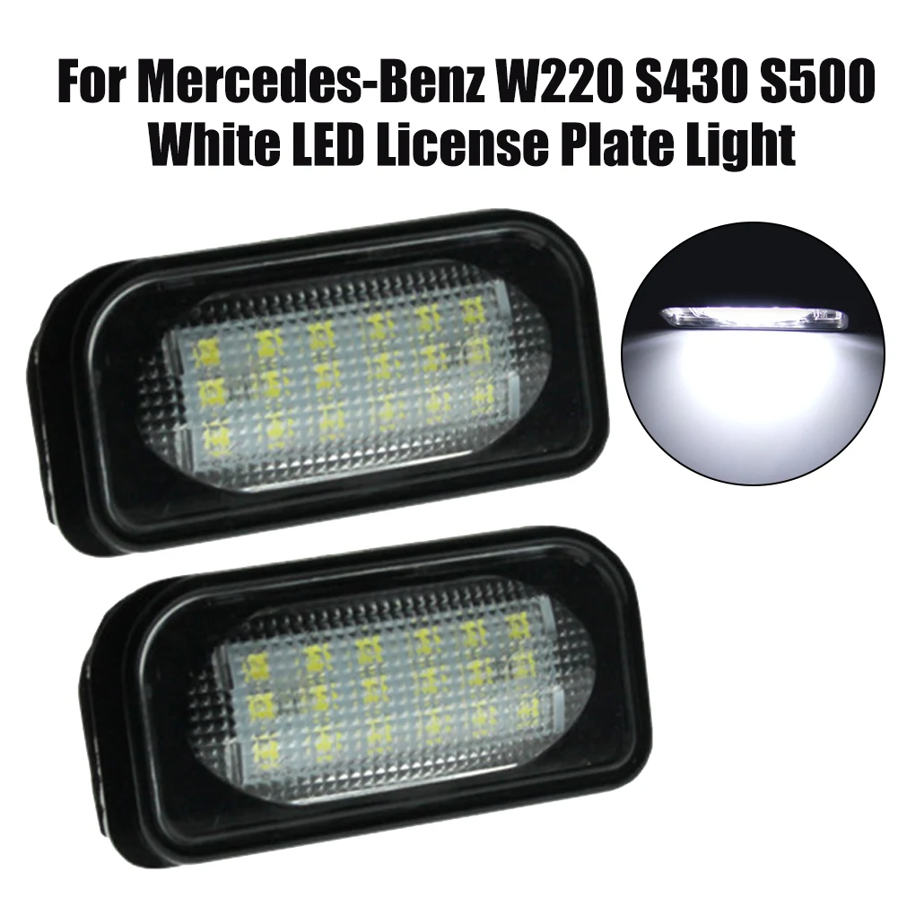 2Pcs LED License Number Plate Lights Lamp No Error For Benz W220 1999-2005 (For S-class) For Benz W220 For AMG Canbus Lights
2Pcs LED License Number Plate Lights Lamp No Error For Benz W220 1999-2005 (For S-class) For Benz W220 For AMG Canbus Lights