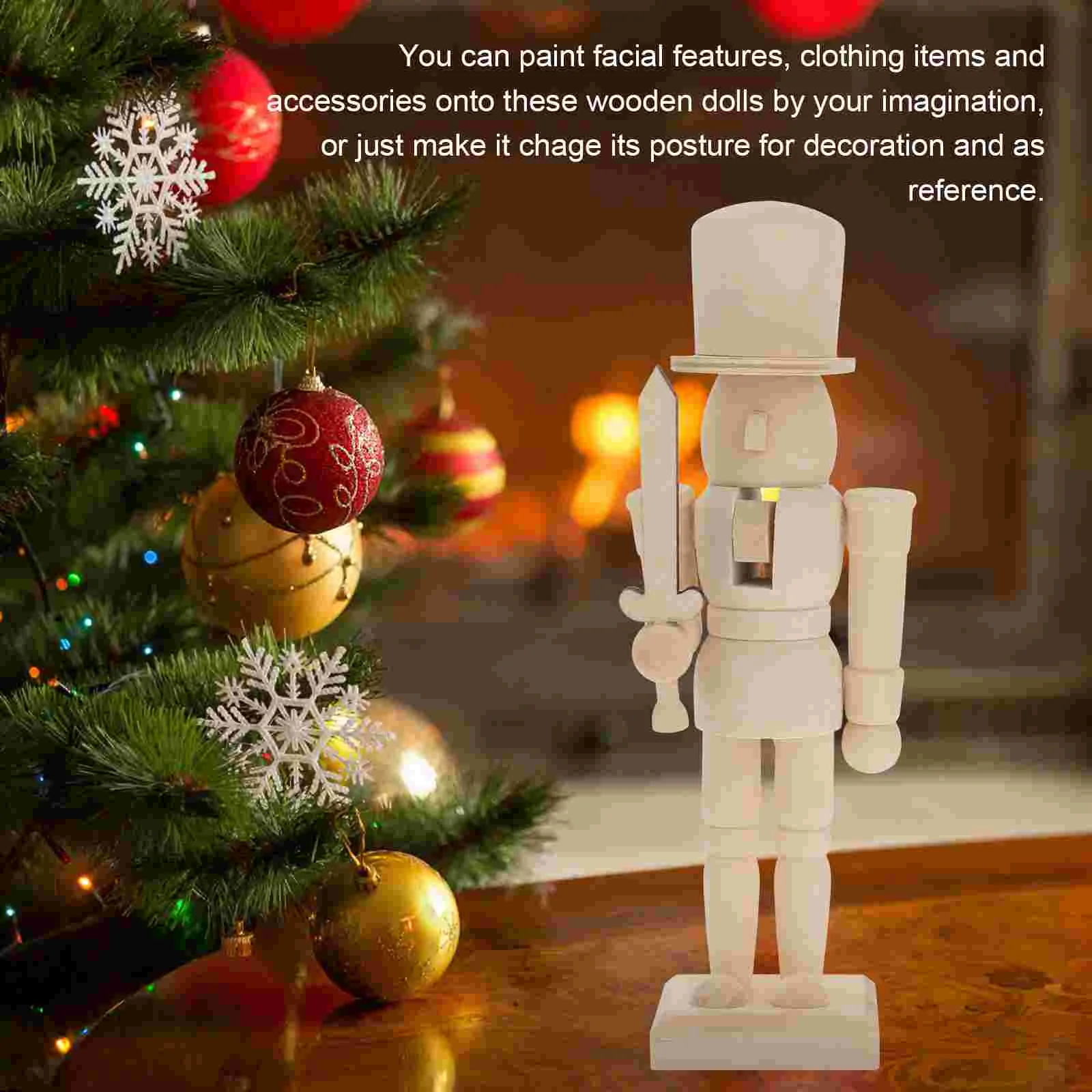 Wooden Craft Creative Wooden Craft Decor Wooden Nutcracker Soldier Adornment Wooden Nutcracker Craft DIY Graffiti Adornment
Wooden Craft Creative Wooden Craft Decor Wooden Nutcracker Soldier Adornment Wooden Nutcracker Craft DIY Graffiti Adornment