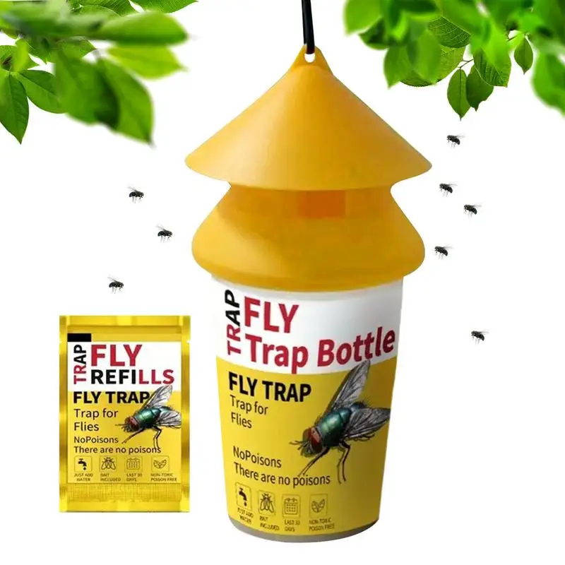 Reusable Fly Trap Jar With Dissolvable Easy To Use In Kitchen And Restaurant With Good Ability To Catch Flies PestsControl Tools
Reusable Fly Trap Jar With Dissolvable Easy To Use In Kitchen And Restaurant With Good Ability To Catch Flies PestsControl Tools