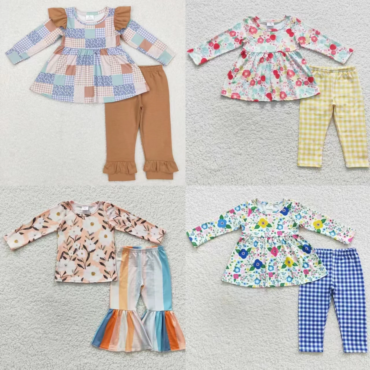 Оптовая продажа, комплекты для маленьких девочек с цветочным рисунком, туника с длинными рукавами, топ и брюки, детские комплекты из двух предметов, эксклюзивная одежда с цветочным рисунком для малышей
Оптовая продажа, комплекты для маленьких девочек с цветочным рисунком, туника с длинными рукавами, топ и брюки, детские комплекты из двух предметов, эксклюзивная одежда с цветочным рисунком для малышей