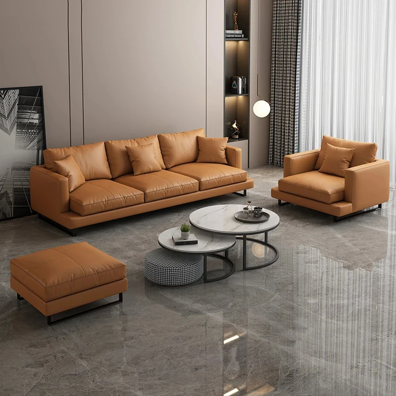 Nordic Leather Art Sofa Living Room Modern Floor Small Apartment Italian Light Luxury Style Muebles Para Hogar Bedroom Furniture
Nordic Leather Art Sofa Living Room Modern Floor Small Apartment Italian Light Luxury Style Muebles Para Hogar Bedroom Furniture