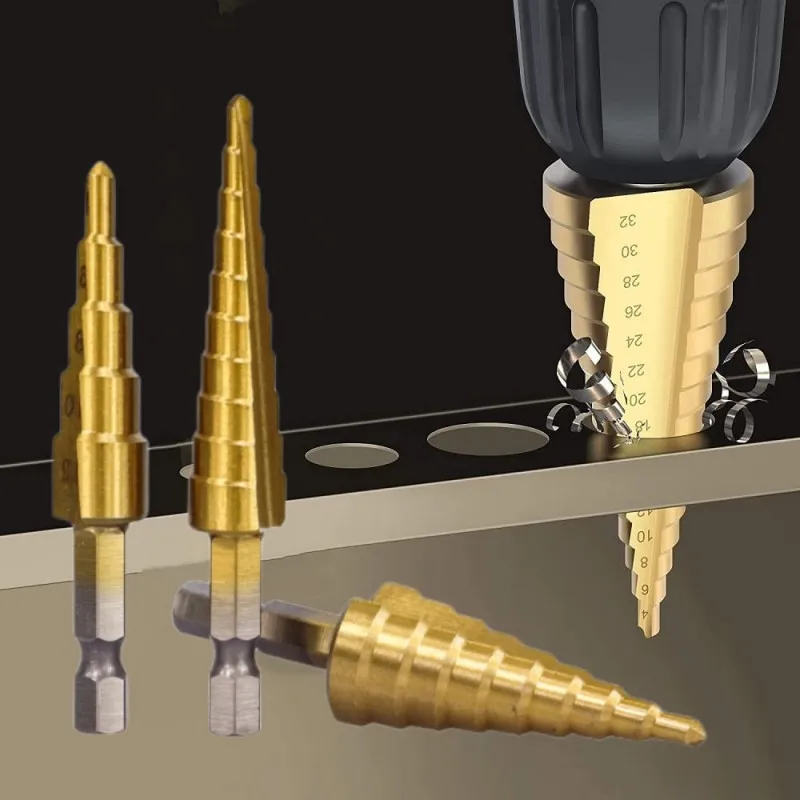 3-12mm 4-12mm 4-20mm high-quality high-speed steel straight groove step drill bit Wood Metal Hole Cutter Core Drilling Tools
3-12mm 4-12mm 4-20mm high-quality high-speed steel straight groove step drill bit Wood Metal Hole Cutter Core Drilling Tools