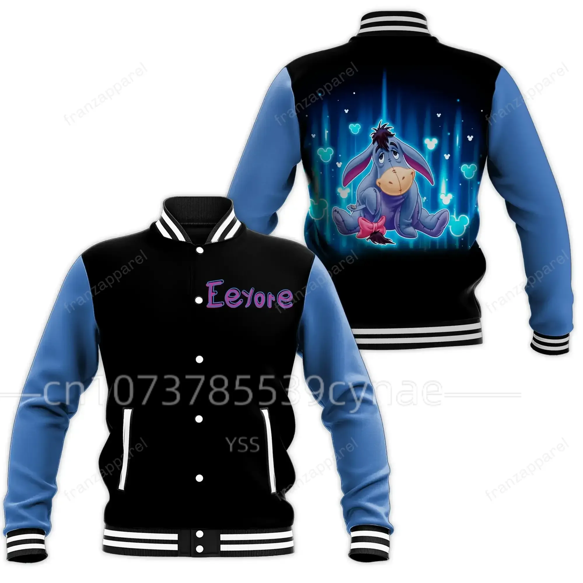 Бейсбольная куртка Disney Eeyore, мужская и женская куртка в стиле хип-хоп Harajuku, уличная одежда, Свободное пальто для мальчиков и девочек
Бейсбольная куртка Disney Eeyore, мужская и женская куртка в стиле хип-хоп Harajuku, уличная одежда, Свободное пальто для мальчиков и девочек