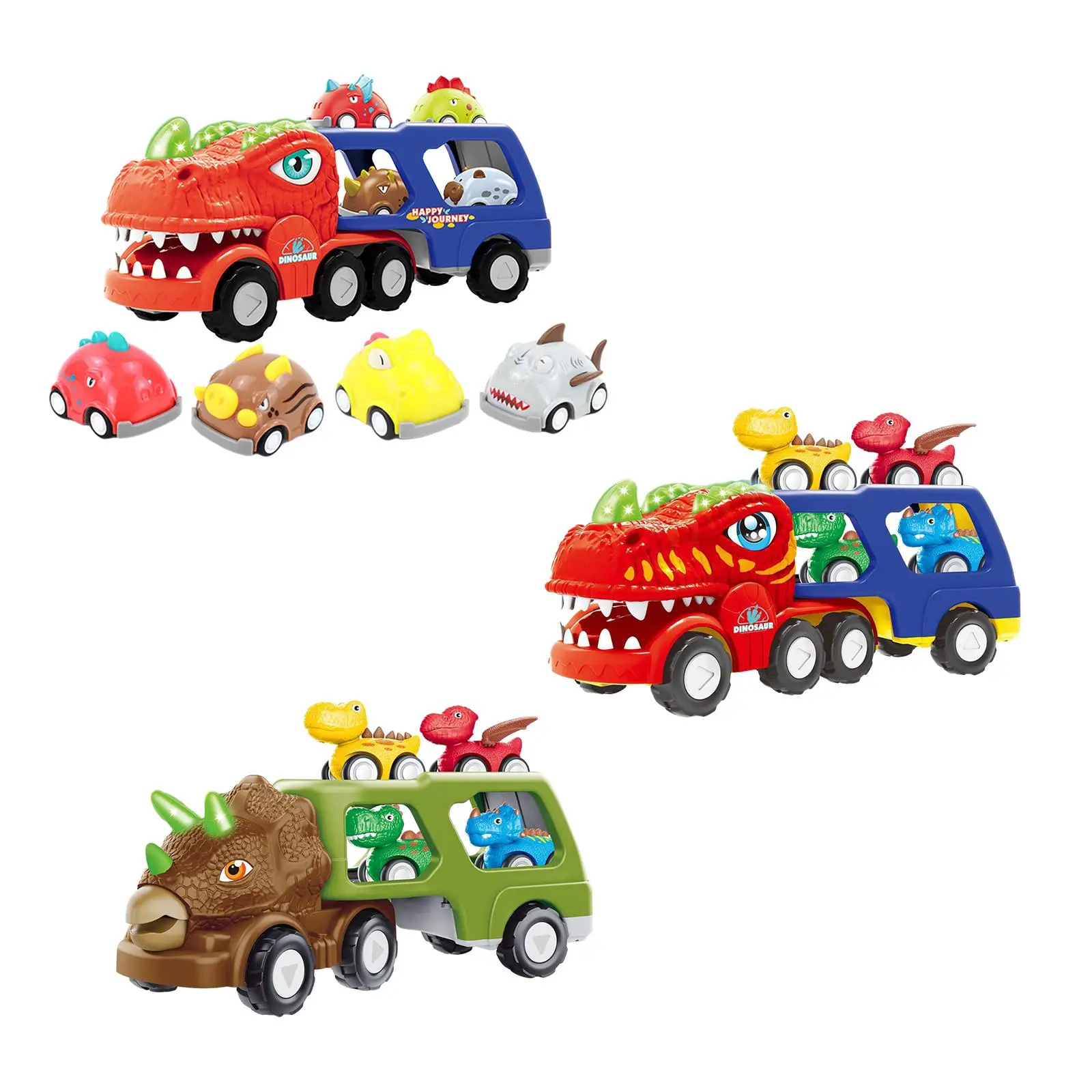 

Toy Trucks Dinosaur Playset Funny Storage Function Dinosaur Car Vehicles for Preschool Children Babies Ages 3 Year Old Boy Girl