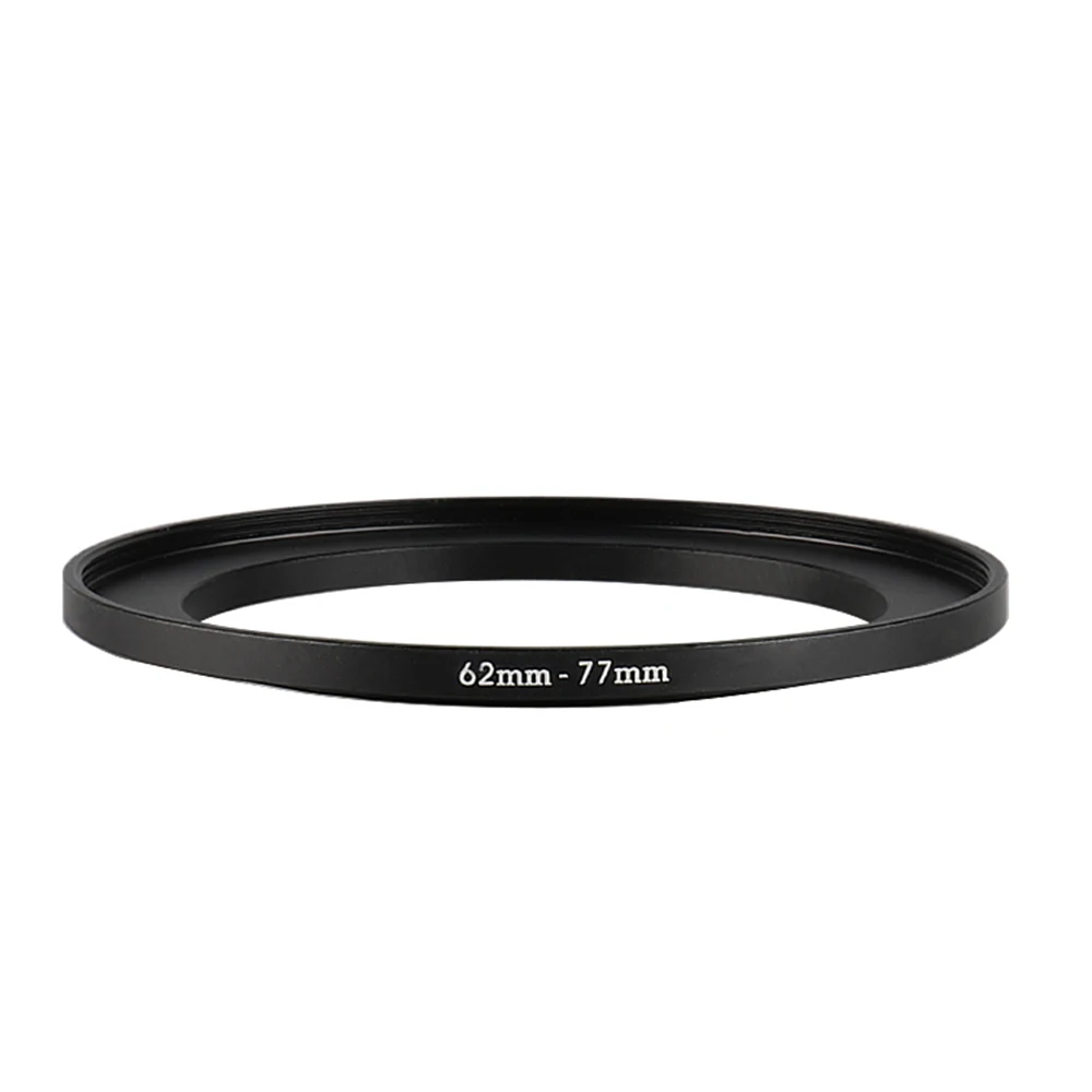 

Aluminum Black Step Up Filter Ring 62mm-77mm 62-77mm 62 to 77 Filter Adapter Lens Adapter for Canon Nikon Sony DSLR Camera Lens