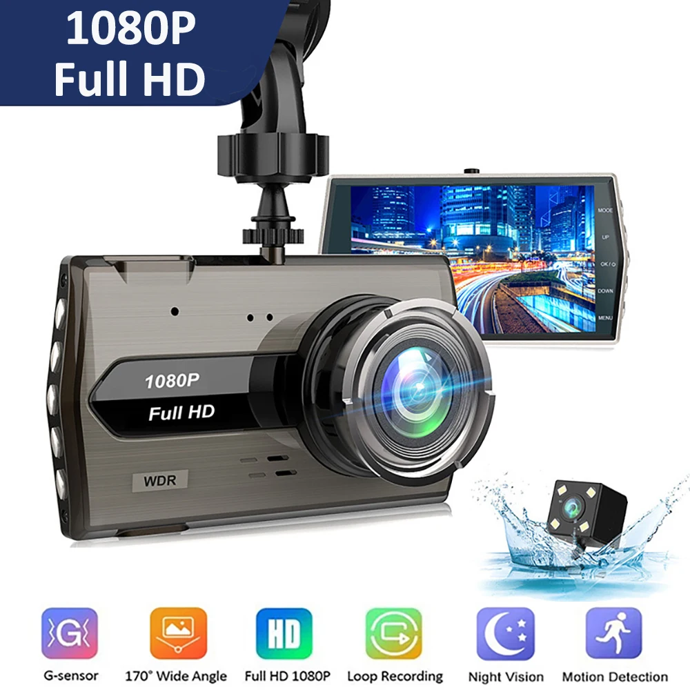 Car DVR 4.0 Full HD 1080P Dash Cam Rear View Vehicle Camera Mirror Video Recorder Parking Monitor Night Vision Auto Dashcam
Car DVR 4.0 Full HD 1080P Dash Cam Rear View Vehicle Camera Mirror Video Recorder Parking Monitor Night Vision Auto Dashcam