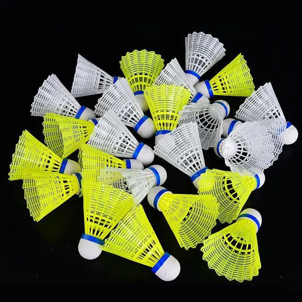 1/5pcs Nylon Badminton High-quality Indoor Outdoor Sports Training Balls Yellow White Nylon Badminton Ball 
1/5pcs Nylon Badminton High-quality Indoor Outdoor Sports Training Balls Yellow White Nylon Badminton Ball