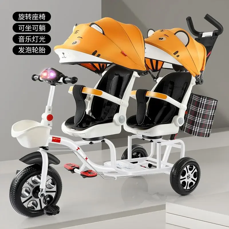 Twin Strollers Children's Tricycles Baby Strollers Bicycles Treasures Second Child Can Take People To Stroll Around
Twin Strollers Children's Tricycles Baby Strollers Bicycles Treasures Second Child Can Take People To Stroll Around